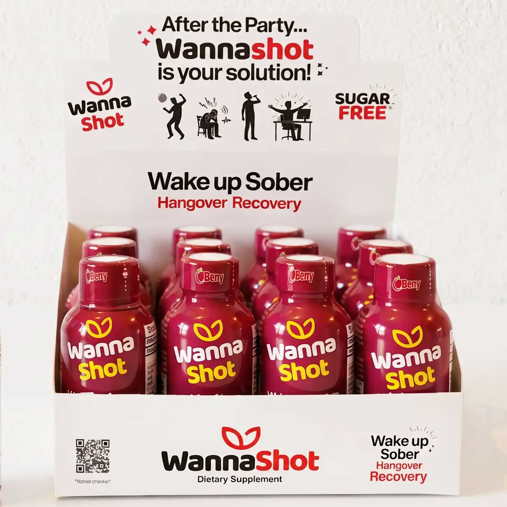 Wanna Shot Berry Counter Display |12 Pack